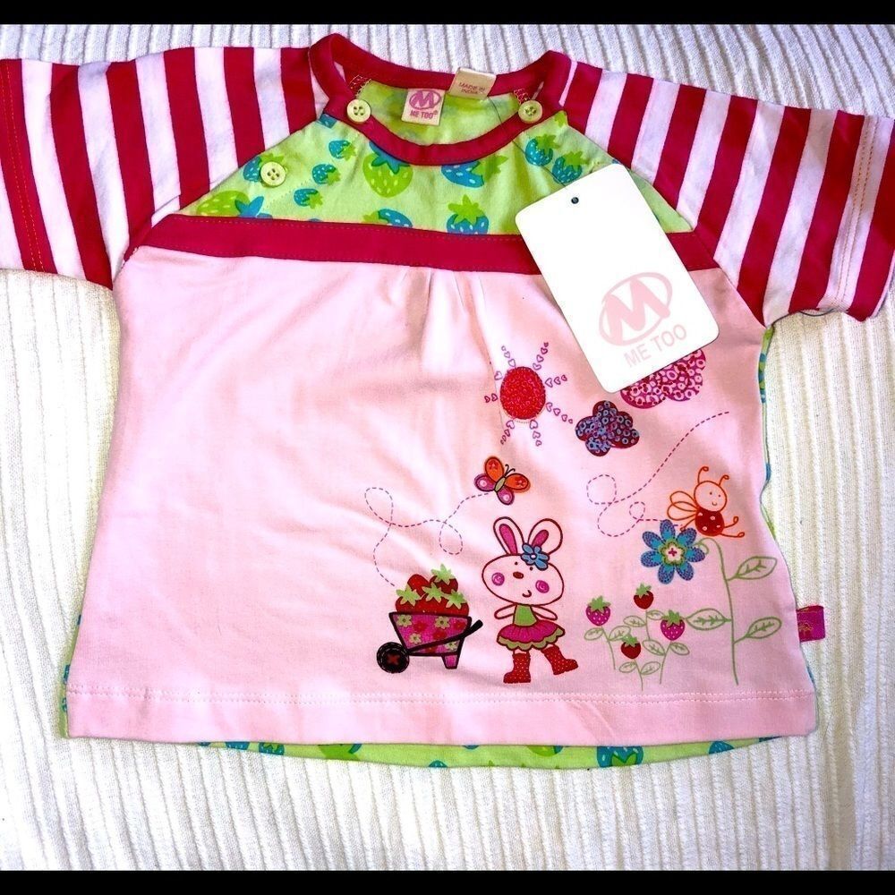 𝅺nwt Girls 3-6M Me Too Short Sleeve Shirt